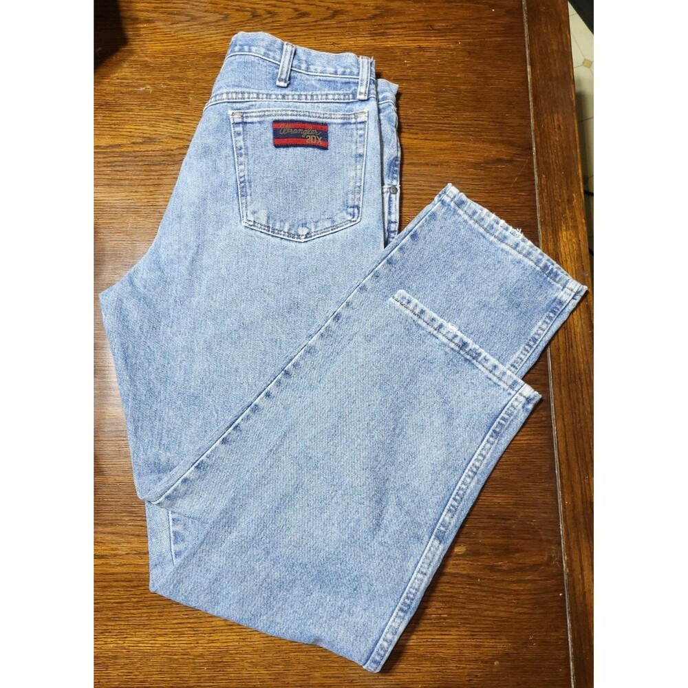 Vintage Wrangler 20X Style 22 Original Fit Jeans Y2K Era Light Wash 34x31
